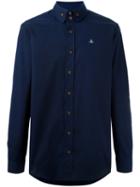 Vivienne Westwood Man Oxford Krall Shirt, Men's, Size: 52, Blue, Cotton