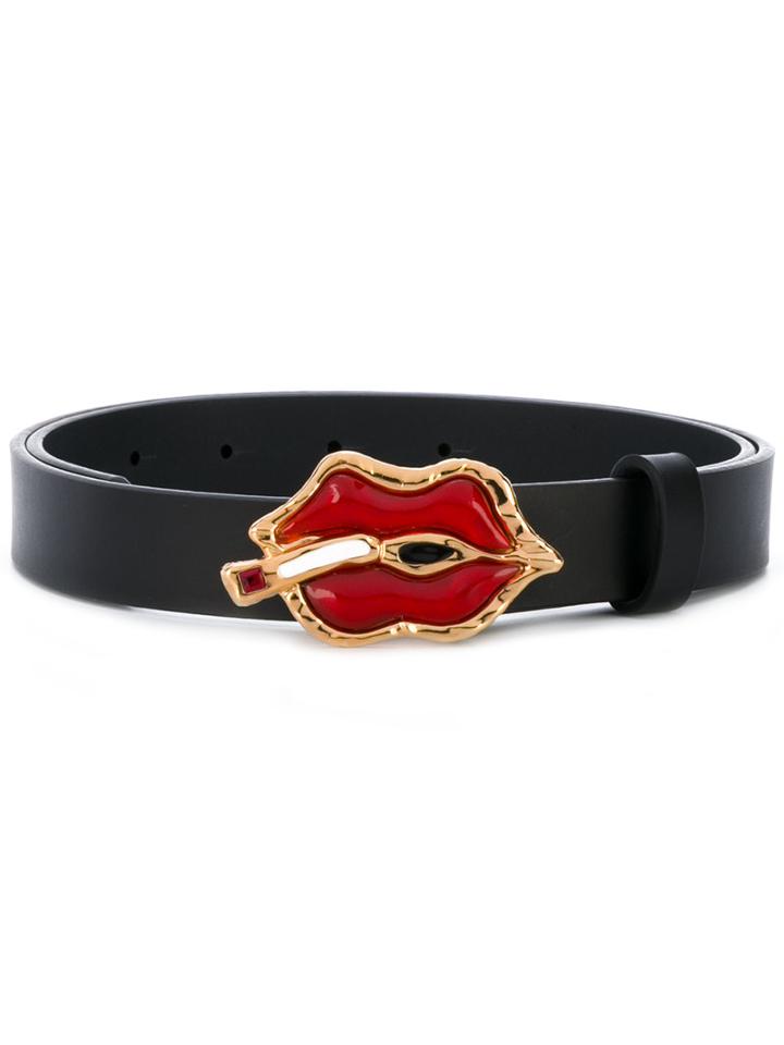 Dsquared2 - Lips Belt - Women - Leather - 85, Black, Leather