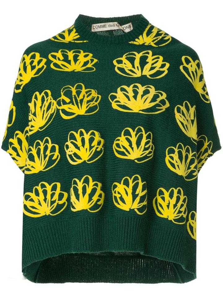 Comme Des Garçons Vintage Patterned Knit Jumper - Green