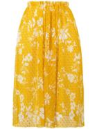 See By Chloé Lace Pattern Skirt - Yellow