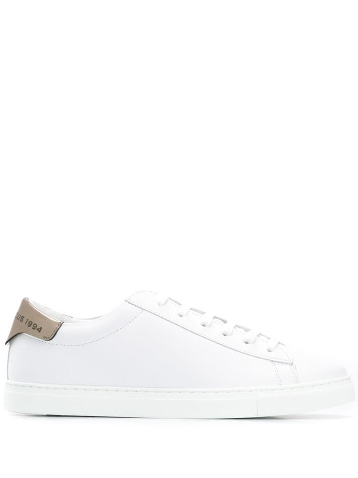 Dsquared2 Metallic Detail Lace-up Sneakers - White