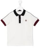 Moncler Kids Classic Polo Shirt, Boy's, Size: 8 Yrs, White