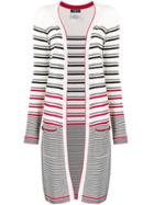 Chanel Pre-owned 2010s Striped Cardigan - White