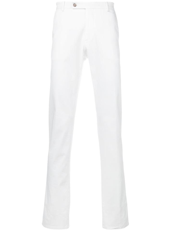 Berwich Straight Leg Trousers - White