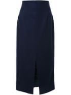 Bianca Spender 'esther' Skirt, Women's, Size: 6, Blue, Nylon/wool