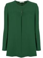 Giorgio Armani Pre-owned Collarless Fluid Jacket - Green
