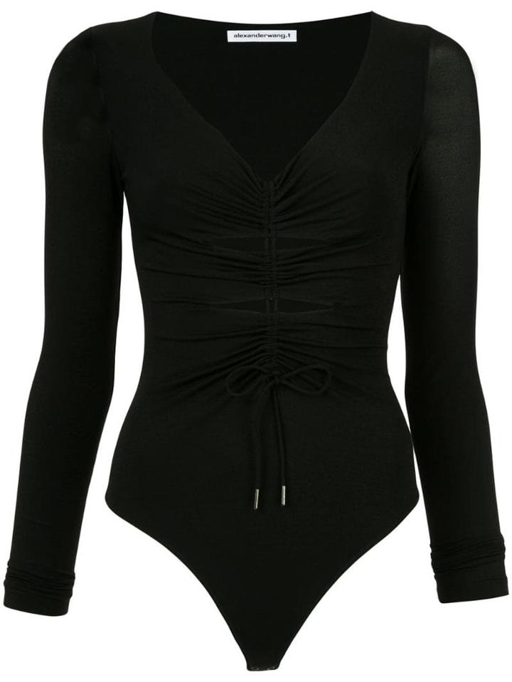 T By Alexander Wang Long-sleeve Bodysuit - Black