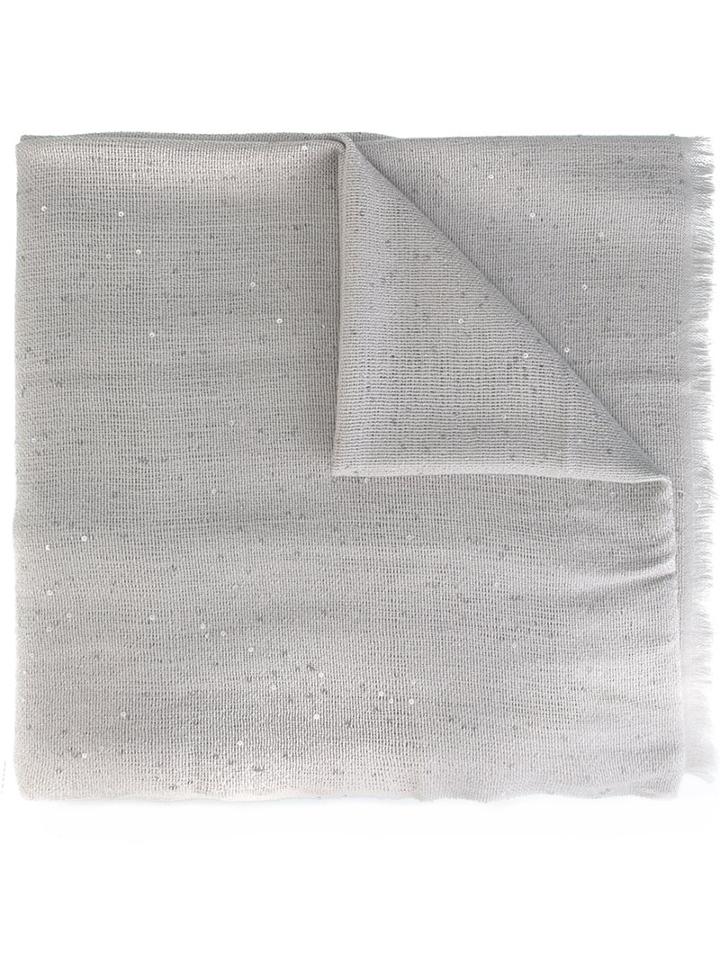 Brunello Cucinelli Woven Sequin Scarf