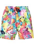 Moschino Swim Animal Print Swim Shorts