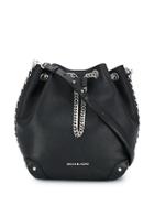 Michael Michael Kors Logo Plaque Bucket Bag - Black