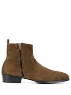 Leqarant Side Zip Fastening Boots - Brown