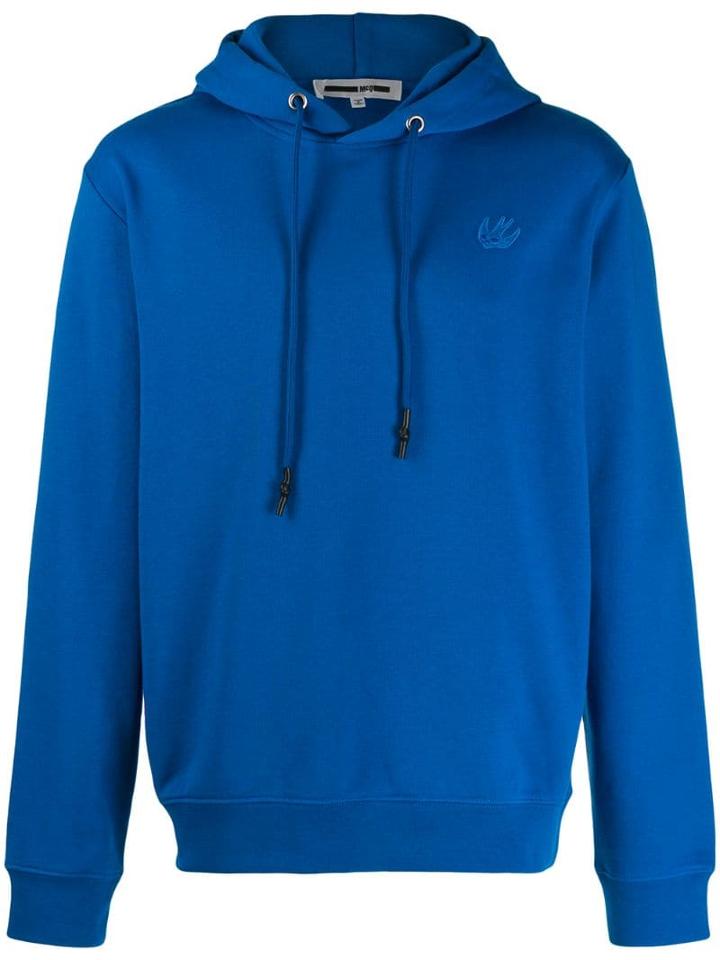 Mcq Alexander Mcqueen Swallow Patch Hoodie - Blue