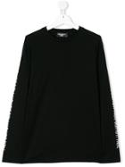 Neil Barrett Kids Logo Sleeve Sweatshirt - Black