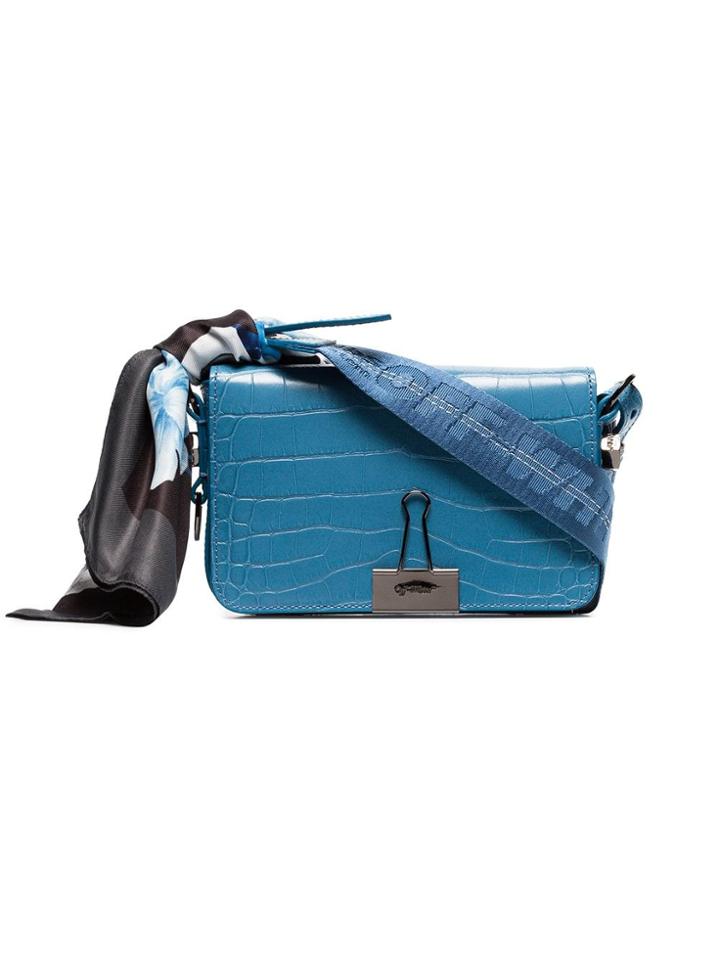 Off-white Mirror Mini Scarf Bag - Blue