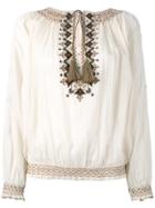 Talitha Tribal Blouse - Nude & Neutrals