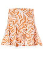 Chloé Pleated Skirt - Yellow & Orange