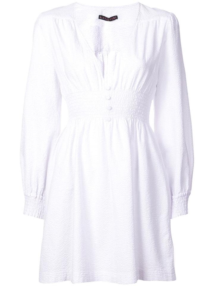 Alexa Chung Smock Short Dress - White