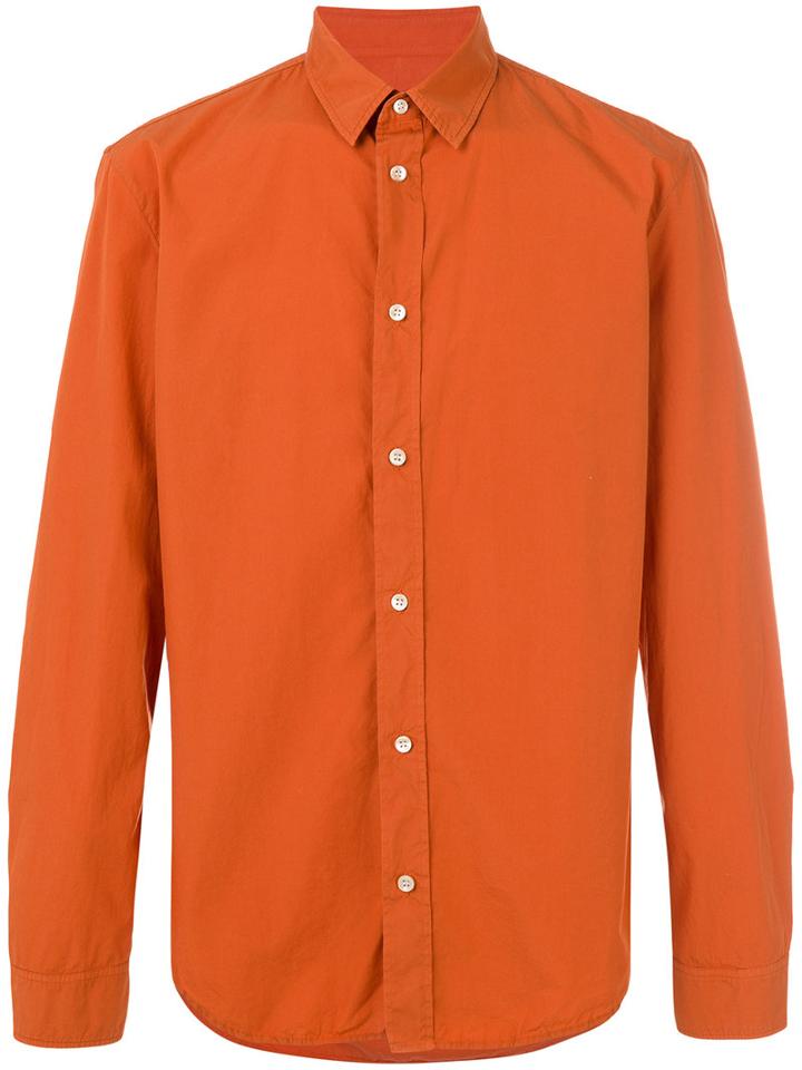Maison Margiela - Classic Long Sleeve Shirt - Men - Cotton - 39, Yellow/orange, Cotton