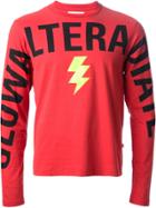 Walter Van Beirendonck Vintage Lightening Bolt Sweater - Red