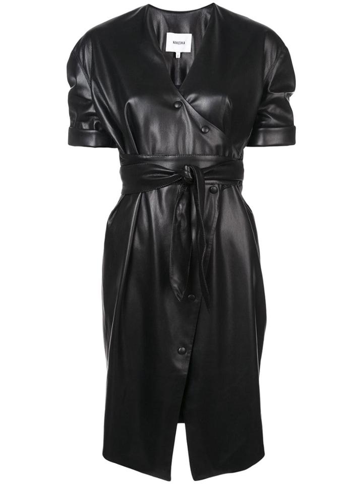 Nanushka Wet Look Shirt Dress - Unavailable