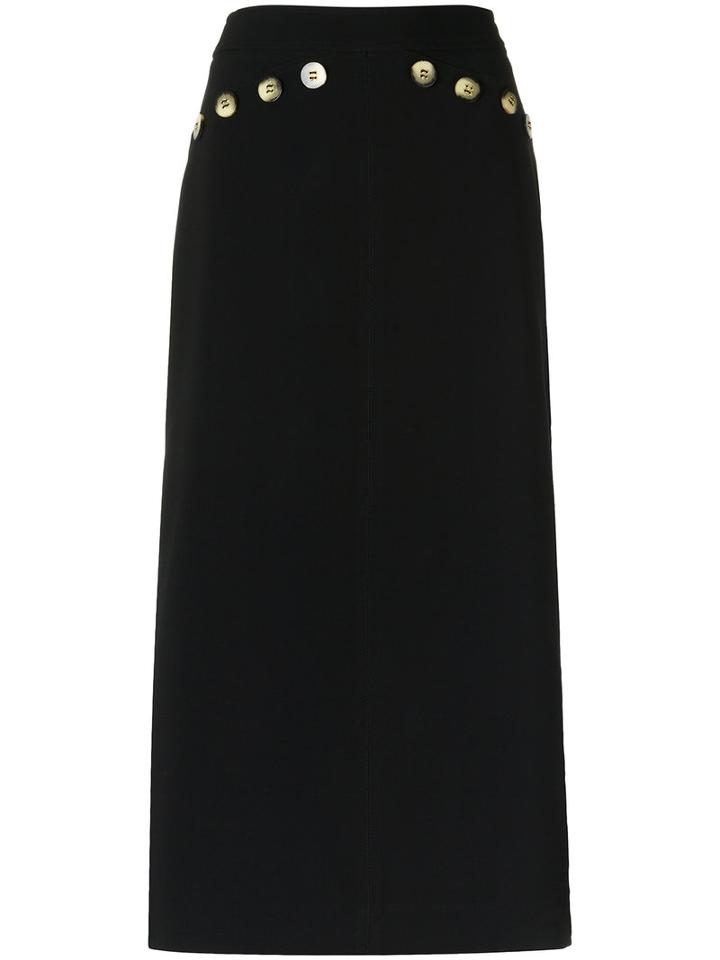 Talie Nk Midi Skirt, Women's, Size: 36, Black, Acetate/viscose