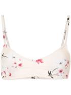 Peony Eden Ruched Bralette - Pink