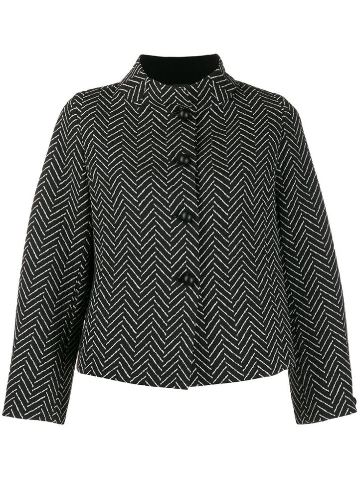 Emporio Armani Chevron Jacket - Black
