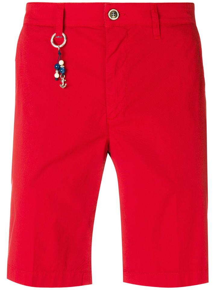 Re-hash Key Ring Bermuda Shorts - Red