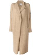 Forte Forte Long Cardi-coat, Women's, Size: I, Nude/neutrals, Polyamide/wool