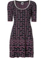 M Missoni Printed Shift Dress, Women's, Size: 42, Blue, Polyester/cotton/polyamide/viscose