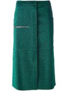 Golden Goose Deluxe Brand Glitter Midi Skirt, Women's, Size: Small, Green, Polyester/polyurethane/cotton