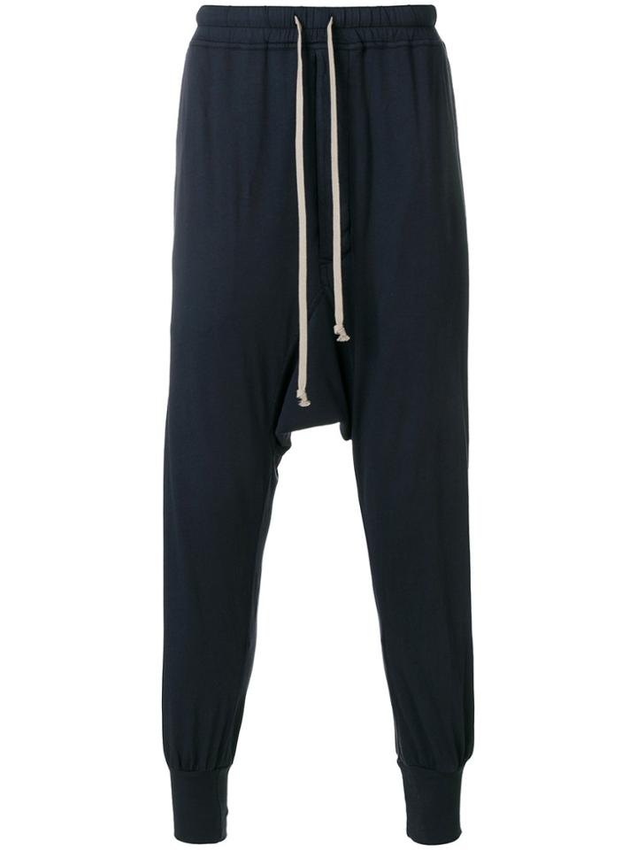 Rick Owens Drkshdw Drop Crotch Joggers - Blue