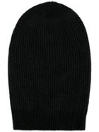 Rick Owens Large Cashmere Wool-blend Beanie Hat - Grey