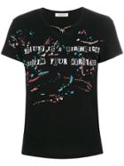 Valentino Chain Neck Printed T-shirt - Black