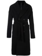 Odeur Oversized Collar Coat, Adult Unisex, Size: Medium, Black, Wool/polyamide/cashmere