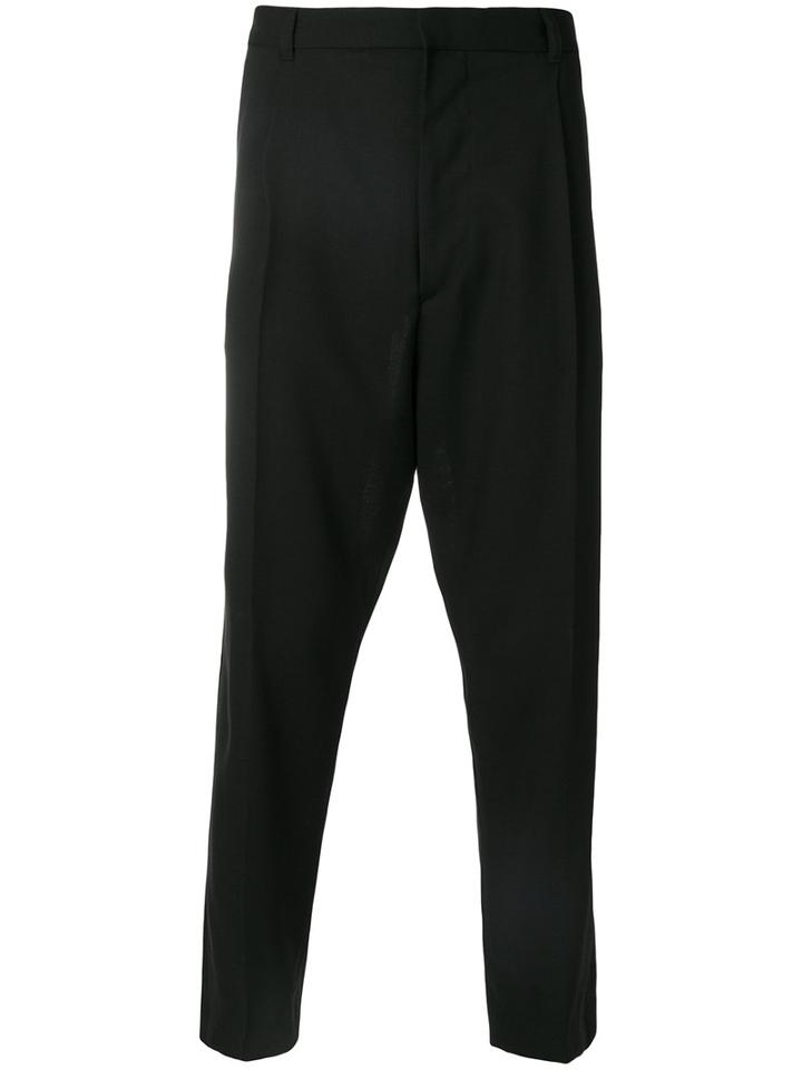 Ann Demeulemeester Grise - Drop-crotch Trousers - Men - Cotton/virgin Wool - Xl, Black, Cotton/virgin Wool