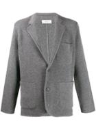 Pringle Of Scotland Singled Breasted Knitted Blazer - Grey