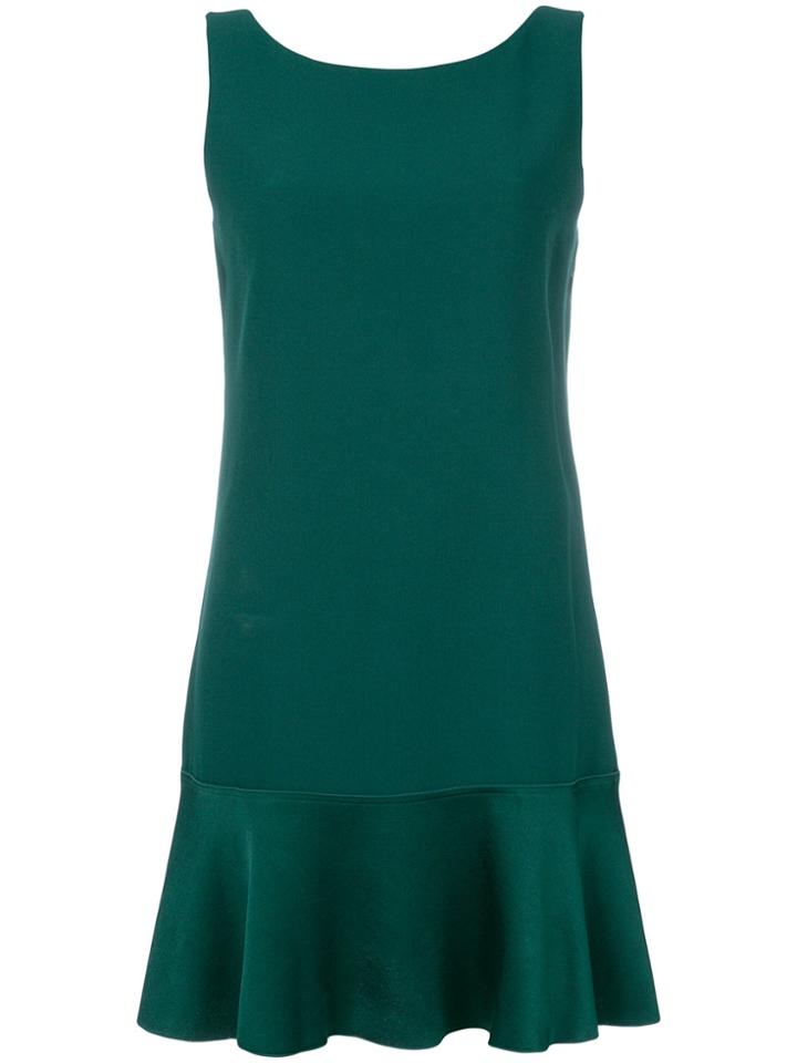 Theory Peplum Hem Mini Dress - Green