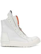 Cinzia Araia Zipped-up Sneakers - White
