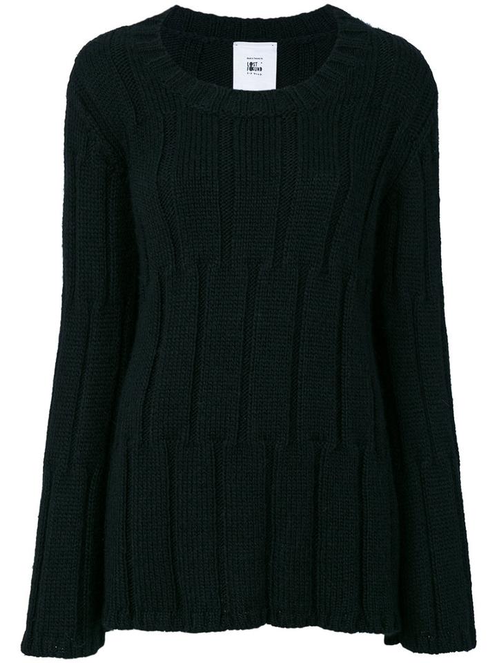 Lost & Found Rooms - Ribbed Jumper - Women - Acrylic/wool/alpaca - L, Black, Acrylic/wool/alpaca