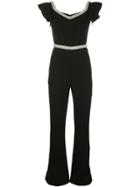 Rachel Zoe Ruffled Sleeve Jumpsuit - Black