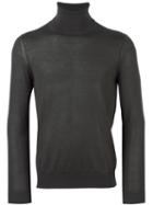Pal Zileri Roll Neck Jumper, Men's, Size: 56, Grey, Cashmere