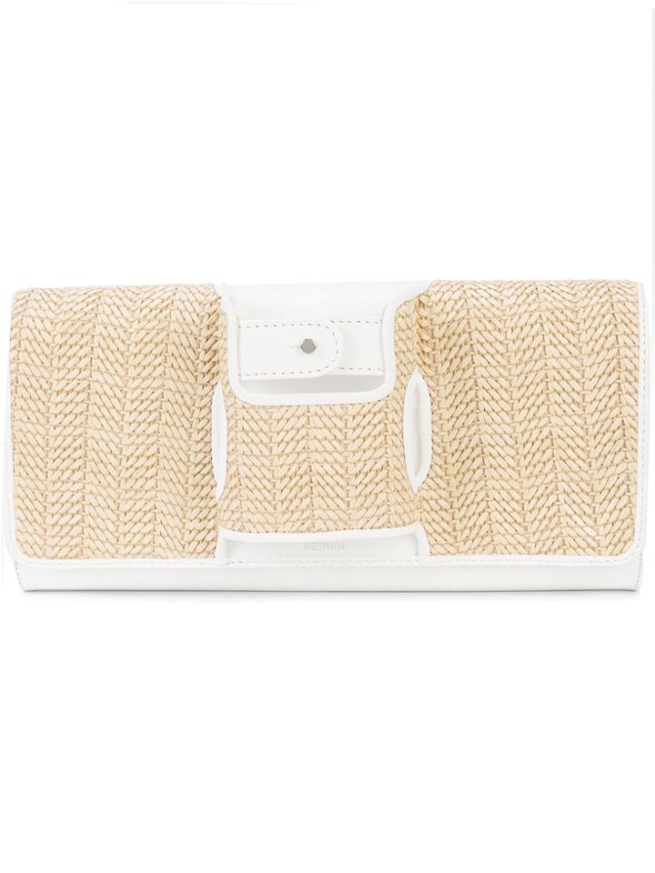Perrin Paris La Capitale Clutch - White