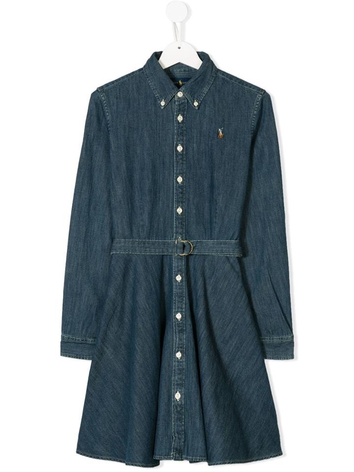 Ralph Lauren Kids Denim Dress - Blue