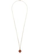 Foundrae 18k Yellow Gold Lion Enamel Necklace