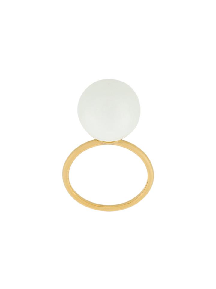 Aurelie Bidermann Freshwater Pearl Band Ring - White