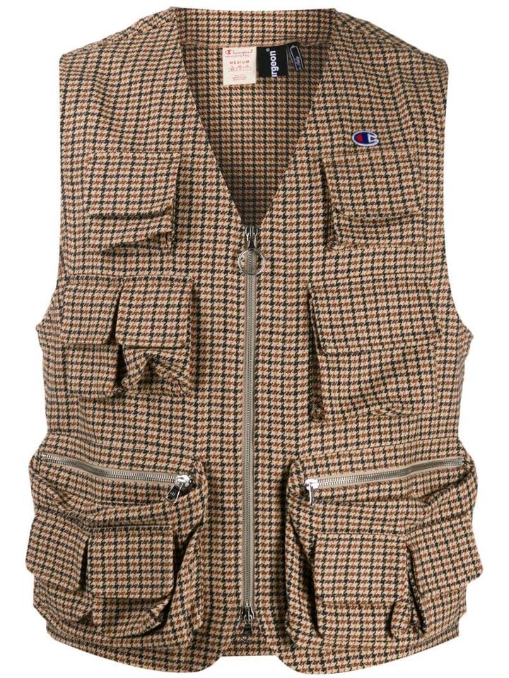 Champion Check Cargo Vest - Neutrals