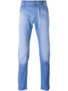 Jacob Cohen Comfort Vintage Trousers, Men's, Size: 35, Blue, Cotton/polyester/spandex/elastane