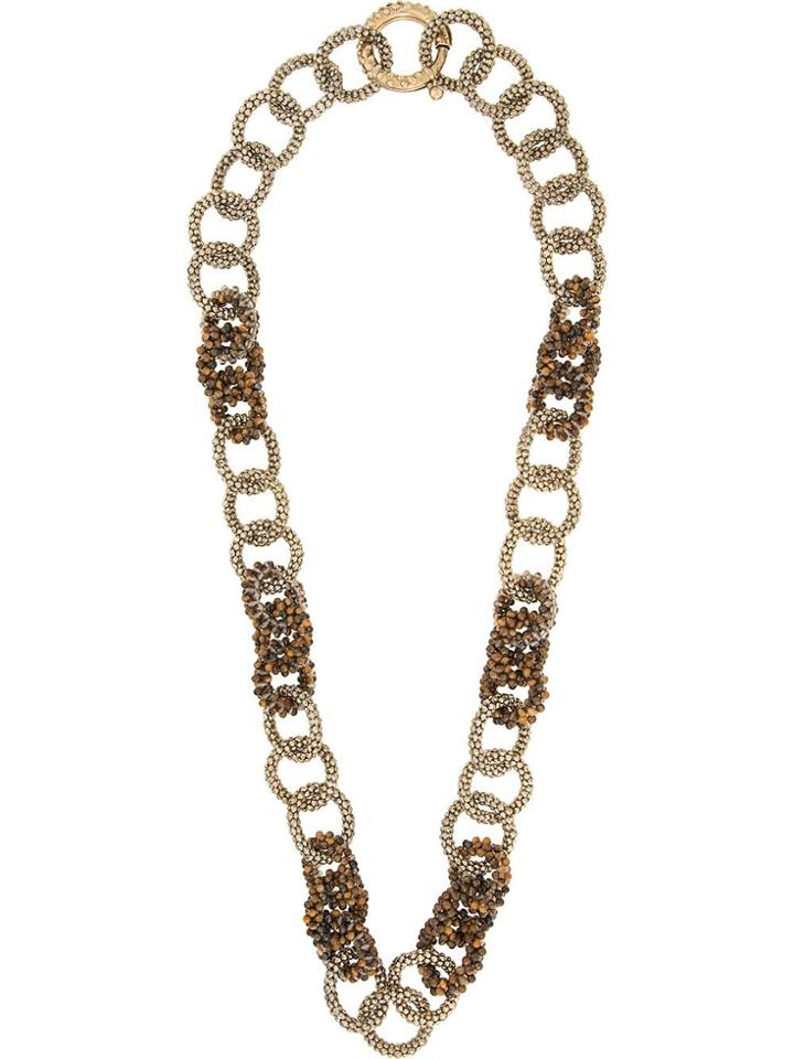 Rosantica Tiger Eye Necklace - Metallic