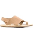 Pedro Garcia Toe Ring Flat Sandals, Women's, Size: 36.5, Nude/neutrals, Suede